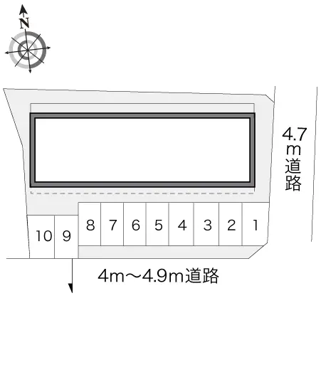 ★手数料０円★岡山市北区今７丁目　月極駐車場（LP）